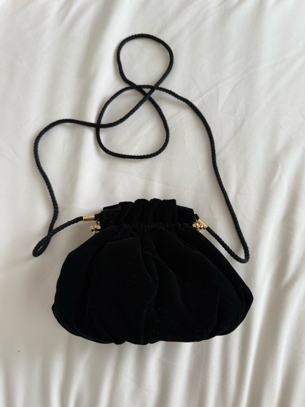 Vintage Black Velvet Fiona Toronto Purse